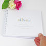 Personalised 25th Silver Anniversary Memory Book, thumbnail 1 of 7