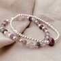 Sterling Silver Fluorite Bracelet, thumbnail 4 of 6