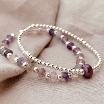 Sterling Silver Fluorite Bracelet, 4 of 6