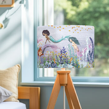 Mermaid Lampshade – Ocean Nursery Decor, 5 of 5