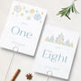 Christmas Table Number Cards, thumbnail 1 of 3