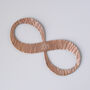 Copper Infinity Sculpture, 22nd Anniversary Gift, thumbnail 3 of 7