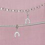 Sterling Silver Lucky Horseshoe Charm, thumbnail 3 of 7