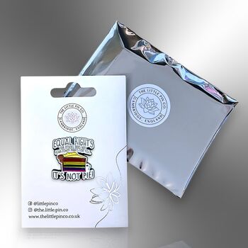 Equal Rights For Others Does Not Mean Fewer Rights For You Inclusive Enamel Lapel Pin, 4 of 8
