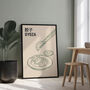 Gyoza Japanese Food Art Print | Minimalist Kitchen Decor, thumbnail 1 of 7