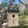 Personalised Wooden Bird House Nesting Bird Box, thumbnail 2 of 2