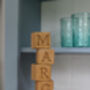 Personalised Wooden Baby Name Blocks, thumbnail 7 of 11