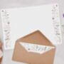 A4 Landscape Letter Writing Paper With Pink Flower Design, thumbnail 4 of 5