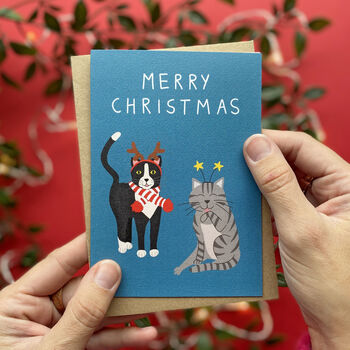 Cat Christmas Cards, 3 of 7