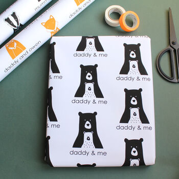 Personalised Animal Mummy/ Daddy And Me Wrapping Paper, 4 of 5