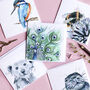Pack Of Inky Blue Blank Greeting Cards, thumbnail 5 of 8