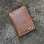 Personalised Tan Leather Card Holder – Slim Rfid Wallet, thumbnail 8 of 9
