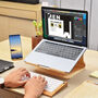 Universal Wooden Laptop Stand Holder, thumbnail 2 of 8
