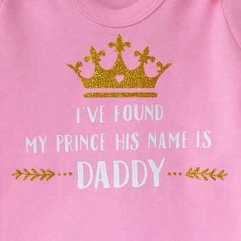 Baby Girl Prince Daddy Babygrow/All In One, 2 of 4