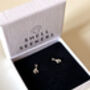 Sterling Silver Giraffe Stud Earrings, thumbnail 1 of 7