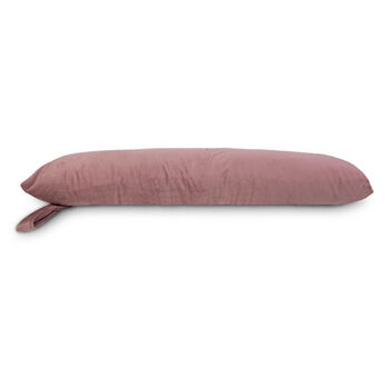 Luxury Velvet Draught Excluder English Rose Pink, 2 of 4
