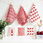 Christmas Eco Friendly Dishcloth And Tea Towel Gift Set, thumbnail 1 of 8