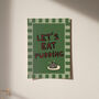 Let's Eat Pudding Christmas Festive Print, thumbnail 2 of 6