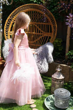 Helena In Dusty Rose ~ Luxurious Flower Girl Or Party Dress, 7 of 9
