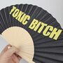 Handheld Toxic Bitch Folding Fan, thumbnail 1 of 3