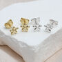 Silver Or Gold Plated Daisy Flower Stud Earrings, thumbnail 1 of 6