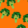 Fruit And Veg Patterned Mini Scrunchie, thumbnail 8 of 8
