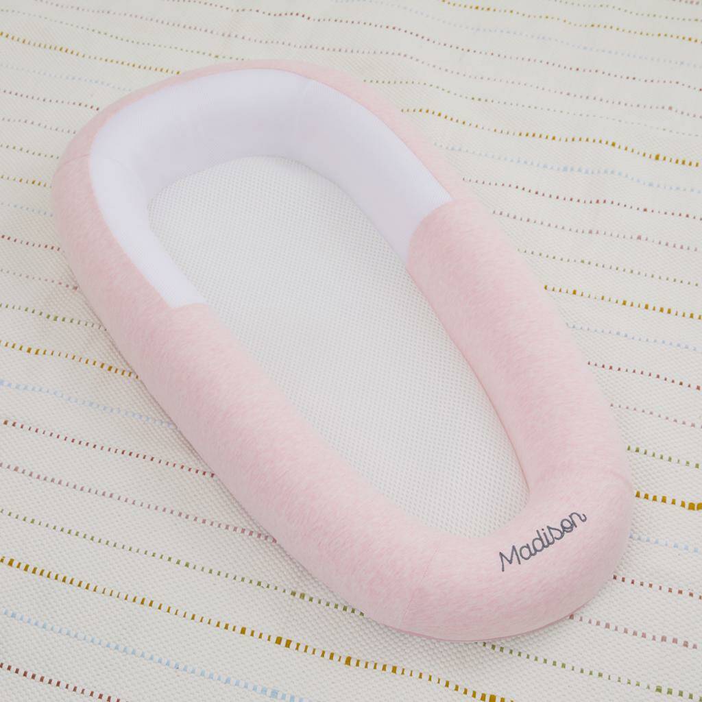 Personalised Purflo Pink Baby Bed Cover By My 1st Years