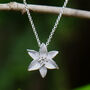 Lily White Flower Pendant Necklace, thumbnail 1 of 5