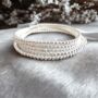 Sterling Silver Beaded Stacking Bracelets, thumbnail 5 of 9