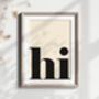 Hi Typography Poster, thumbnail 4 of 6