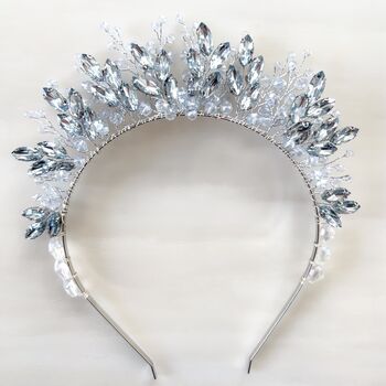 Pale Blue Bridal Crown, 2 of 6