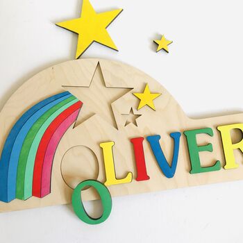 Personalised A Shooting Star Name Puzzle, 2 of 2