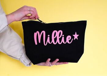 Personalised Canvas Accessory Bag, 7 of 10
