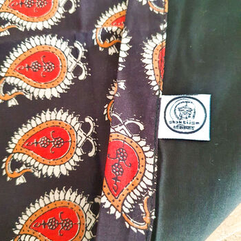 Set Of Two Placemats, Block Printed Handmade In India, 10 of 11