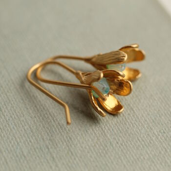 Opal Snowdrop Bud Earrings, 4 of 7