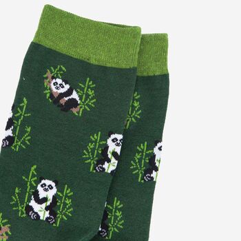 Men's Lazy Panda Bamboo Socks, 4 of 5