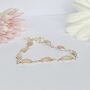 Solid Silver Bracelets With Rose Quartz Gemstones, thumbnail 3 of 4