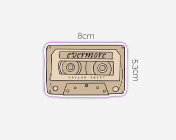 Taylor Swift Cassette Evermore Sticker, 2 of 2