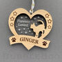 Cat Memorial Personalised Christmas Tree Decoration, thumbnail 2 of 5