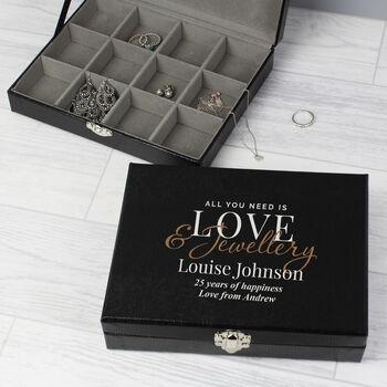 Personalised Love And Jewellery Organiser Box, 3 of 6