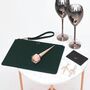 Personalised Leather Pouch Clutch Bag, thumbnail 9 of 12