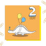 Dinosaur Age Card: Ages One To 10, thumbnail 2 of 10