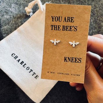 Bees Knees Earrings In Sterling Silver, 2 of 7