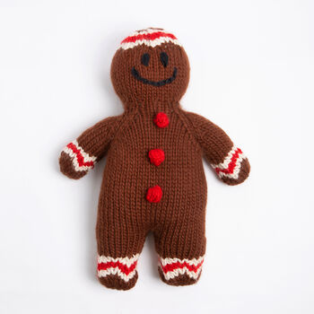Gingerbread Man Knitting Kit, 7 of 10