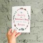 Personalised Valentine's Day Wreath Card For Daddy, thumbnail 1 of 6