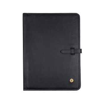 Personalised A4 Leather Document Holder In Black, 2 of 8