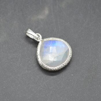 Moonstone 925 Silver Pendant: June Birthstone, 2 of 8