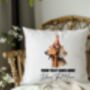 Personalised Dachshund Birthday Congratulations Party Cushion, thumbnail 2 of 2