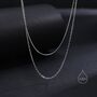 Double Layer Necklace With Dainty Chain, thumbnail 3 of 9