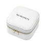 Personalised Bold Message White Travel Jewellery Case, thumbnail 10 of 10